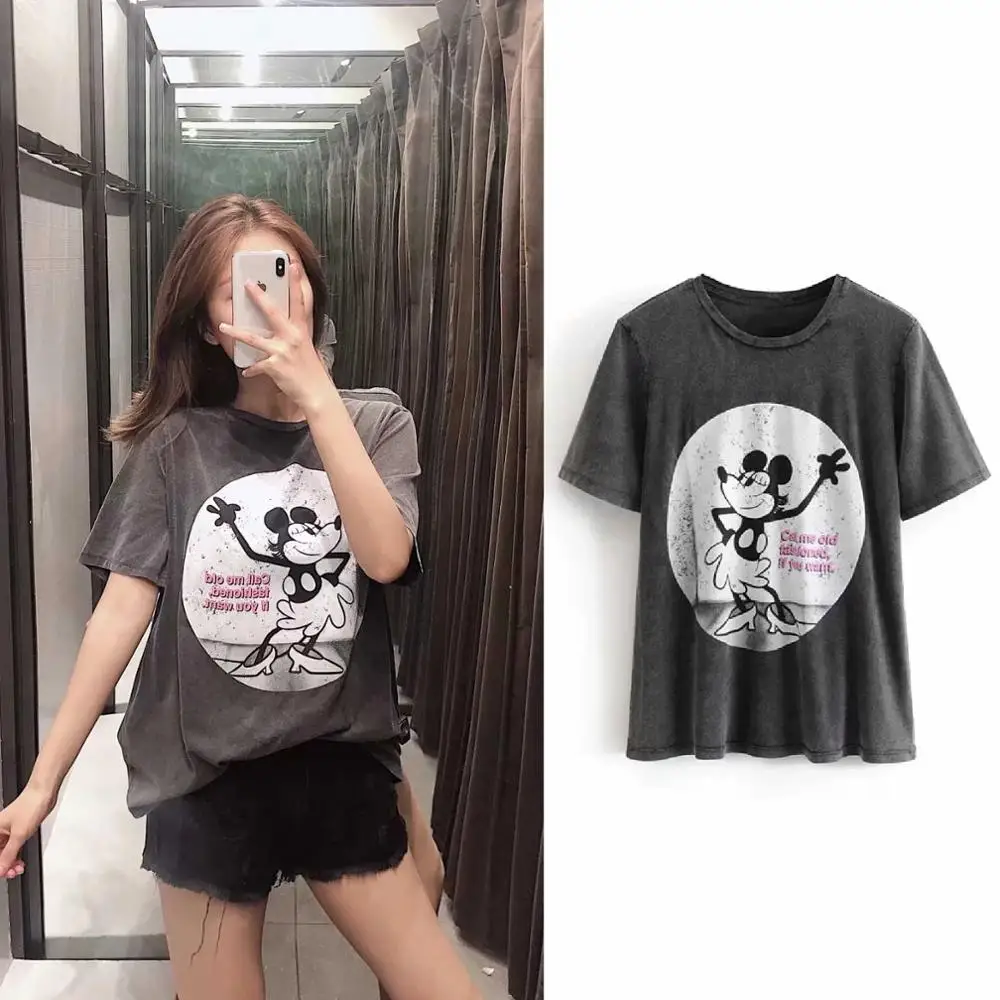 QQ0160 Tee Осенне-зимняя футболка с капюшоном большого размера, модные толстовки с капюшоном с изображением короля льва, женская одежда, свитер, пуловер, уличная одежда с героями мультфильмов - Цвет: QQ0160 Tee