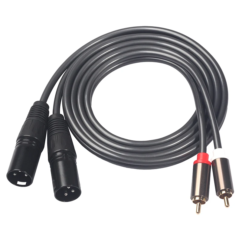 JABS 1,5 м 5Ft двойной Rca штекер Xlr Мужской кабель 2 Xlr до 2 Rca штекер Адаптер Hifi расширение для стерео аудио кабель для микрофона говорить