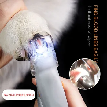 

LED Light Pet Nail Clipper- Great For Trimming Cats & Dogs Nails & Claws, That Doubles As A Nail Trapper,Quick-Clip,Steel Blades