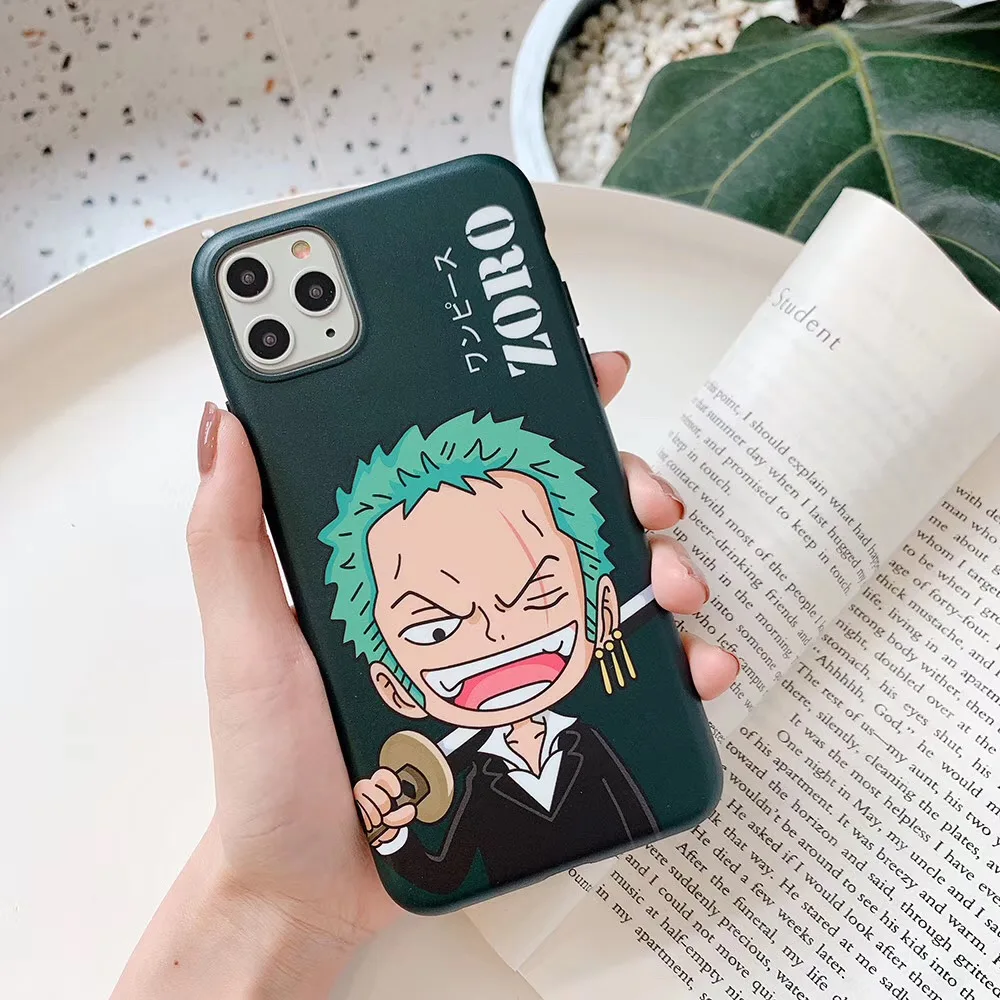 One piece Luffy Зоро глянцевый IMD чехол для iPhone 7 8 Plus 11 Pro X XSM XS XR Япония прыжок аниме