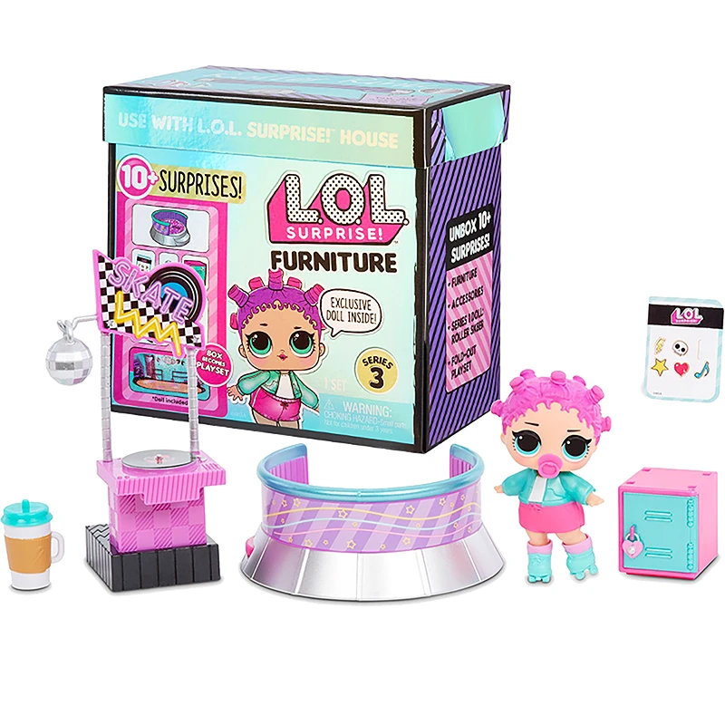 L O L Surprise Furniture Series 3 Roller Rink Roller Skater Fashion Cute Blind Box Lol Surprise Dolls Toys For Girls Gift Aliexpress Toys Hobbies