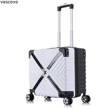 Vescovo Retro18inch женский багаж на колёсиках Спиннер студенческий пароль чемодан на колесиках дорожная сумка с колесиками