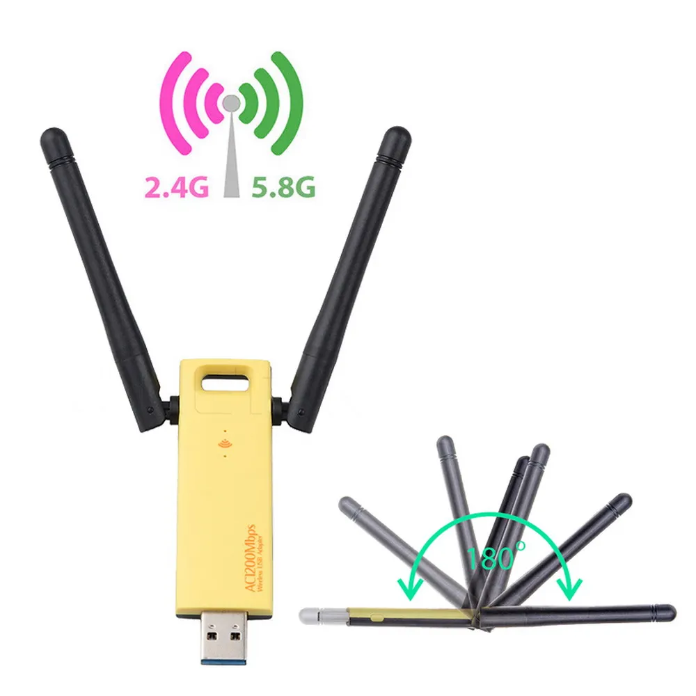 Kebidu WD 4602AC 1200 Мбит/с Беспроводной двухдиапазонный USB адаптер USB3.0 беспроводной