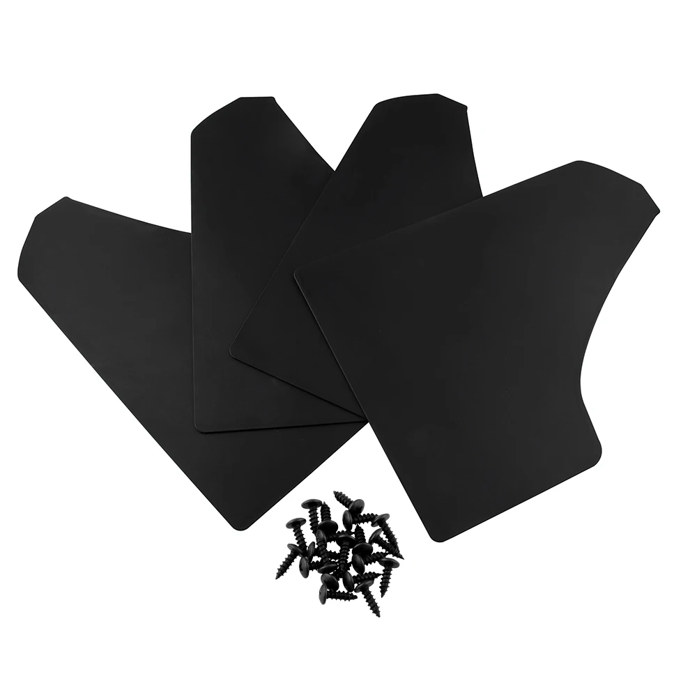 

4pcs Mud Flaps Mudguards Splash Guards Fender With 20pcs Rivets Parts Set Kit