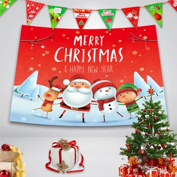 

Christmas Wall Stickers Decoration Christmas Tree Children's Room Bedroom Decoration Santa Claus Poster Wallpaper Wall Stickers