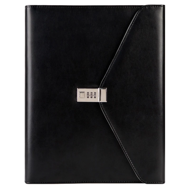 

Binder A4 File Folder with Lock Business Manager Password Briefcase File Cabinet Holder Manager Password Briefcase Bag