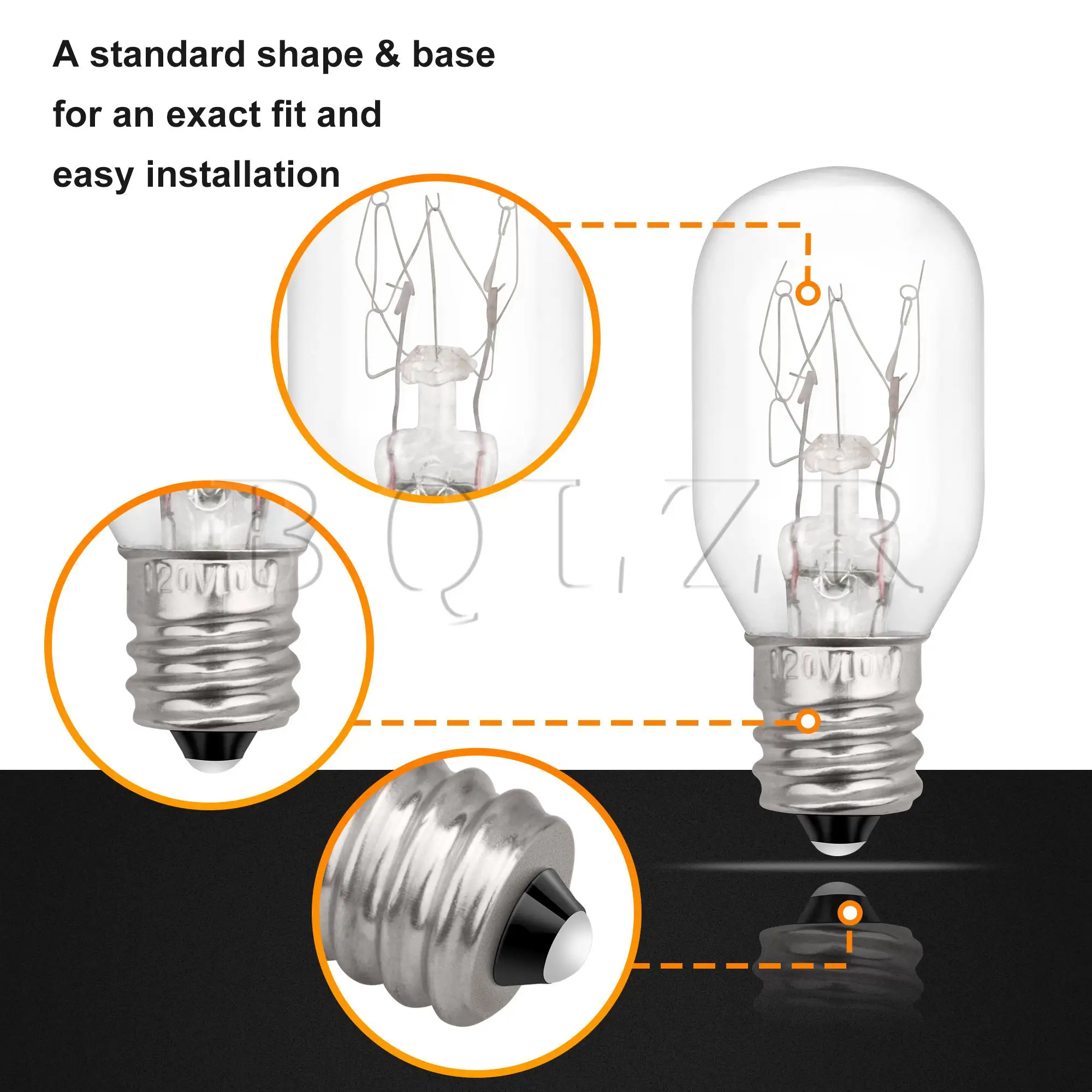 Led Bulb Holder 2 x Dryer Light Bulb WE05X20431 120V 10W E12 Replacement for GE