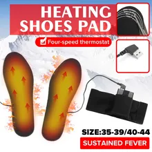 1 пара, электрическая батарея с подогревом, стельки для обуви, грелка для ног, новая зимняя USB зарядка, нагревательная стелька для спорта на открытом воздухе