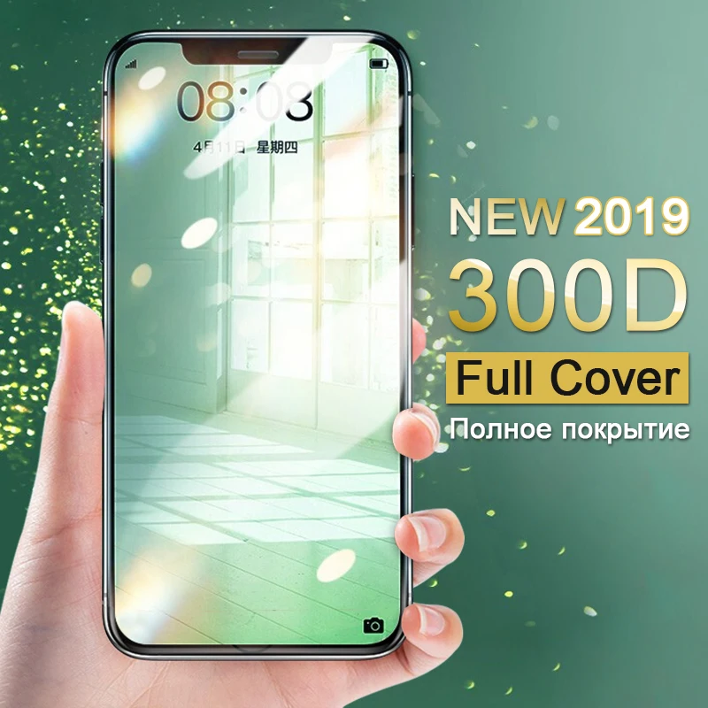 

Full Cover Protective Glass For iPhone 11 Pro Max XS Max XR X Screen Protector Glass On For iPhone 6 6s 7 8 Plus Tempered Glass