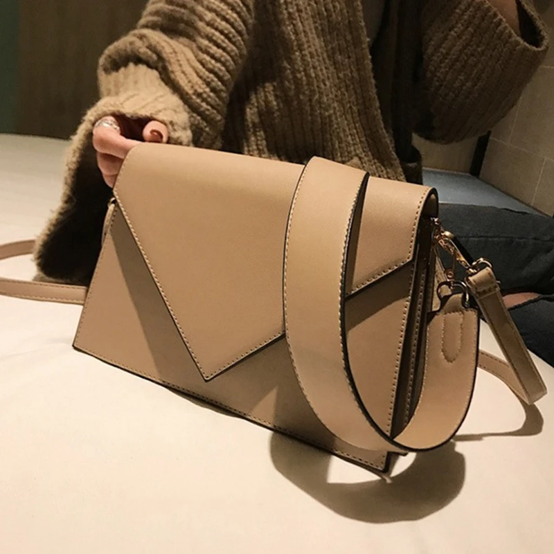 Moda mujer elegantes Clutch de fiesta PU cuero sobre de mano mujer Vintage bolso de noche nuevos bolsos hombro|Bolsos de hombro| -