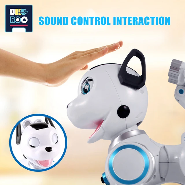 UKBOO Music Intelligent RC Dog Remote Control Robot Smart Program Animal Pets Interactive Educational Toys for Children Kid Gift 4