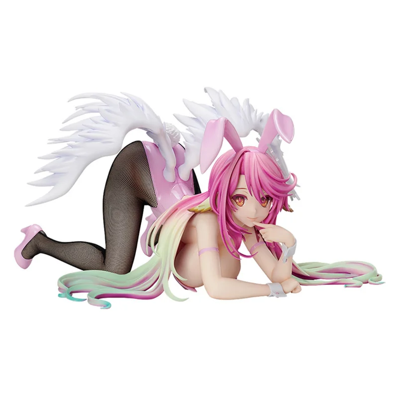 Нет игры нет жизни Jibril Bunny Ver. Фигура аниме из ПВХ в масштабе 1/4 модели игрушек