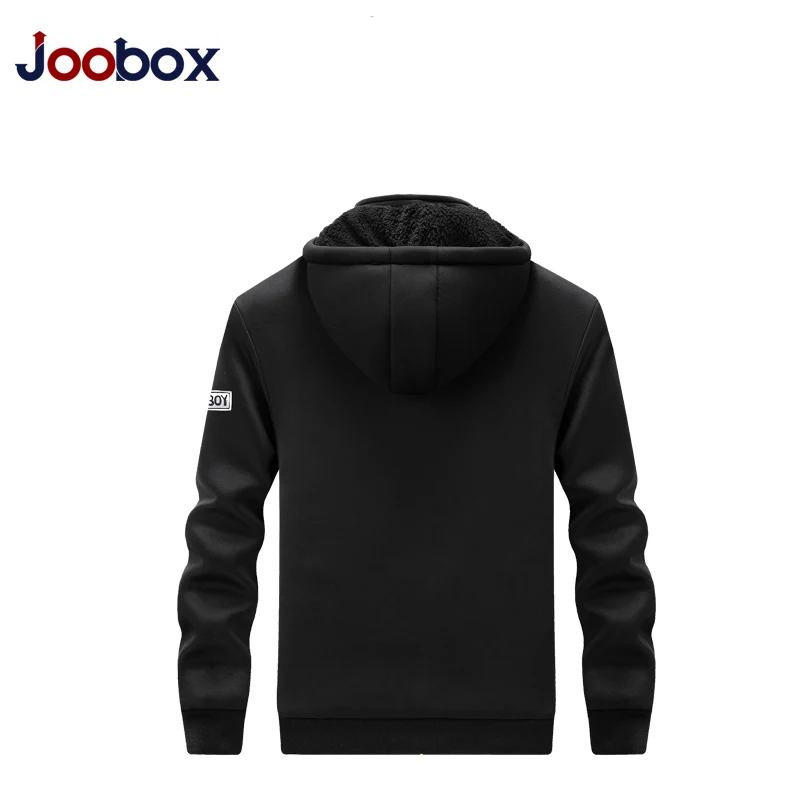 2020 Zipper Men Jackets Autumn Winter Casual Fleece Coats Bomber Jacket Scarf Collar Fashion Hooded Male Outwear Slim Fit Hoody