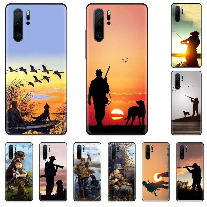 Huawei dustproof case Bird Duck Hunting Phone Case Funda For Huawei P9 P10 P20 P30 Lite 2016 2017 2019 plus pro P smart huawei waterproof phone case