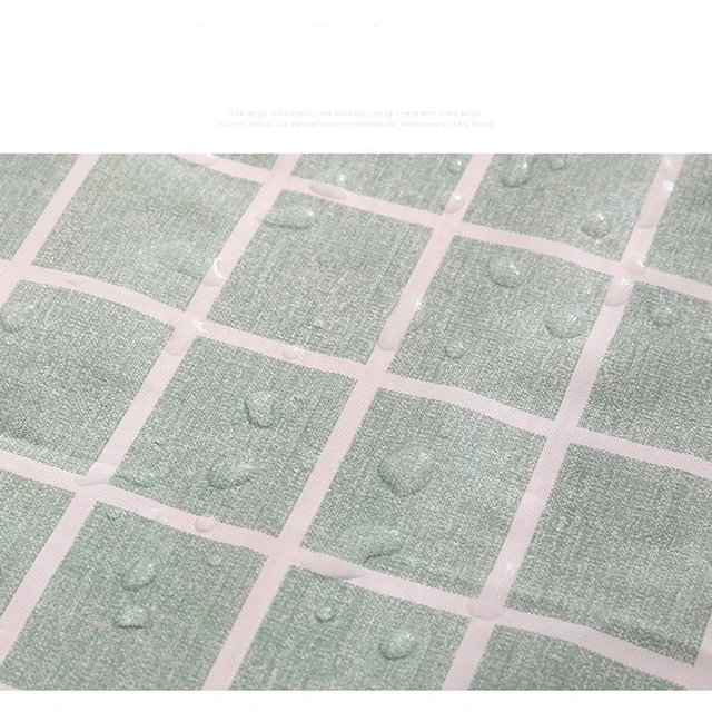 Tovaglia rettangolare sottile in plastica PEVA con stampa a reticolo, impermeabile, resistente all'olio, per cucina, tavolo da pranzo, colth, tappetino, lavaggio in tela oleata 4