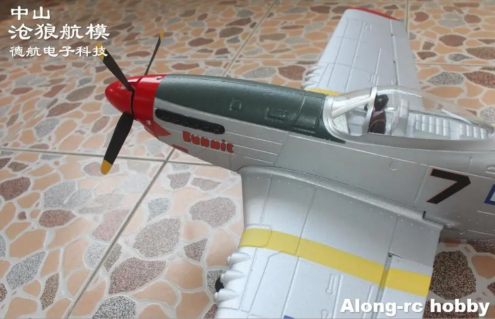 EPO RC самолёт Самолет хобби игрушки Volantex 768 1 Mustang P51D P51 750 мм Wingspan Warbird самолет PNP