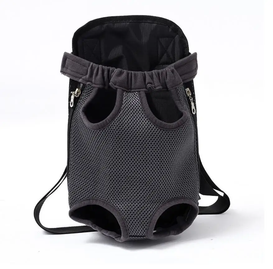 Для собак на открытом воздухе рюкзак сетки Товары для путешествий дышащие плечевые сумки с короткими ручками для маленькие собаки, кошки - Цвет: Gray