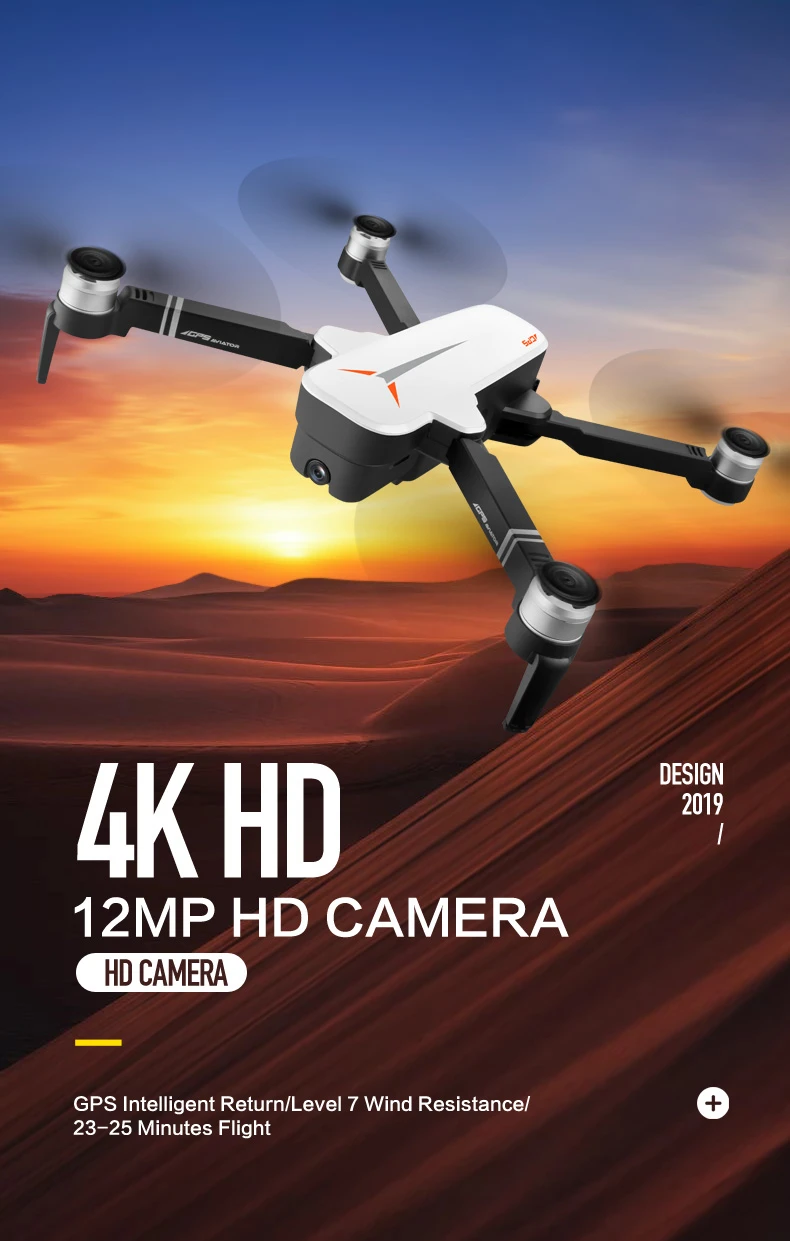 RC Дрон GPS с 4K HD Двойная камера жеста складной контроль Квадрокоптер с 5G Wifi камера Fly 23mins Dron VS F11 Zen-K1 SG906