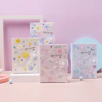 

Creative Flowers Theme The Spring Song Hand Book 12.4*16.8cm PVC Cover Notebook Gift Lined+Grided+Blank+Plan Paper 108 Sheets