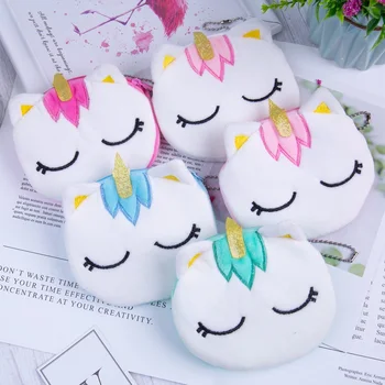 

New Design Coin Bag Woman Girl Unicorn Cartoon Pattern Flamingo Coin Purses Colorful Kid Small Bag Wallet For Travel