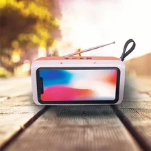 Ретро ТВ Дизайн Мини Bluetooth динамик мобильный телефон подставка держатель usb зарядка Bluetooth динамик Портативный беспроводной громкий динамик s