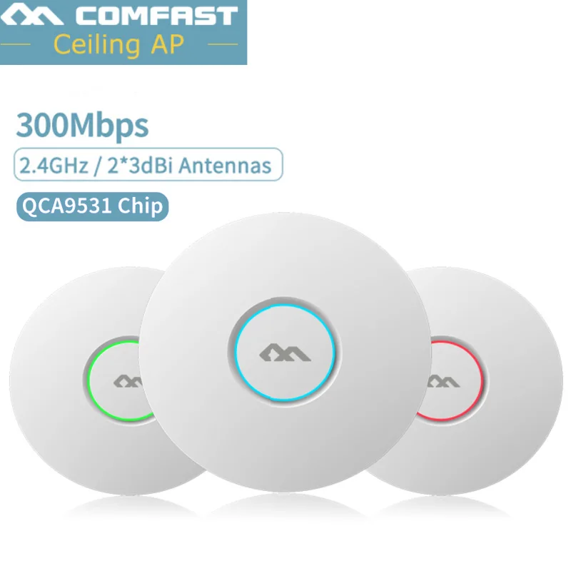 300 Мбит/с COMFAST E320V2 WiFi потолочный беспроводной AP OPENWRT WiFi 802.11b/g/n QCA9531 корпоративная система точка доступа AP 6dbi антенна