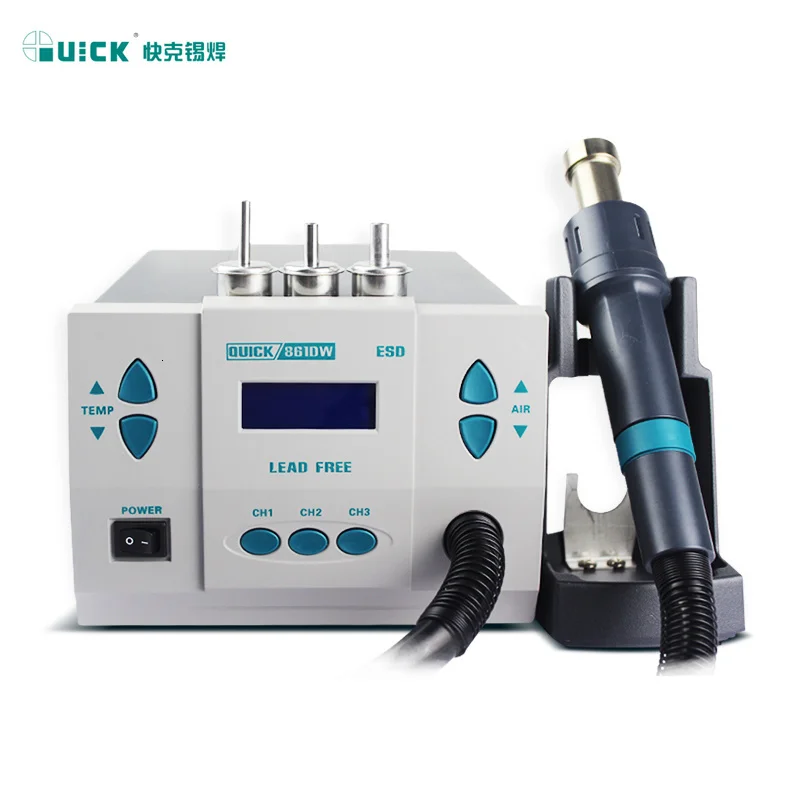 Оригинальная Бессвинцовая паяльная станция QUICK 861DW 1000 Вт 220 В 110 | Инструменты