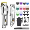 Hatteker Professional Hair Cutter Mans Hair Clipper Set Metal Electric Cordless Hair Trimmer for Barber LCD Display Hairdressing 1