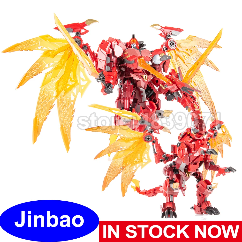 Jinbao Action Figure Toys Flame Devil Red Dragon Deformation Robot Transformation | Игрушки и хобби