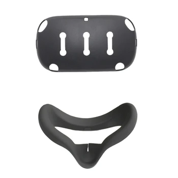 

VR Face Pad Set Replacement Part Lightproof Silicone Non Slip Head Cover Front Protective Shell for Oculus Quest