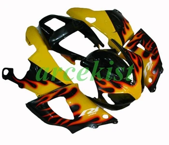 

4 Free Gifts New ABS Motorcycle Full Fairings Kit Fit For YAMAHA YZF R1 1998 1999 98 99 bodywork set Black Yellow