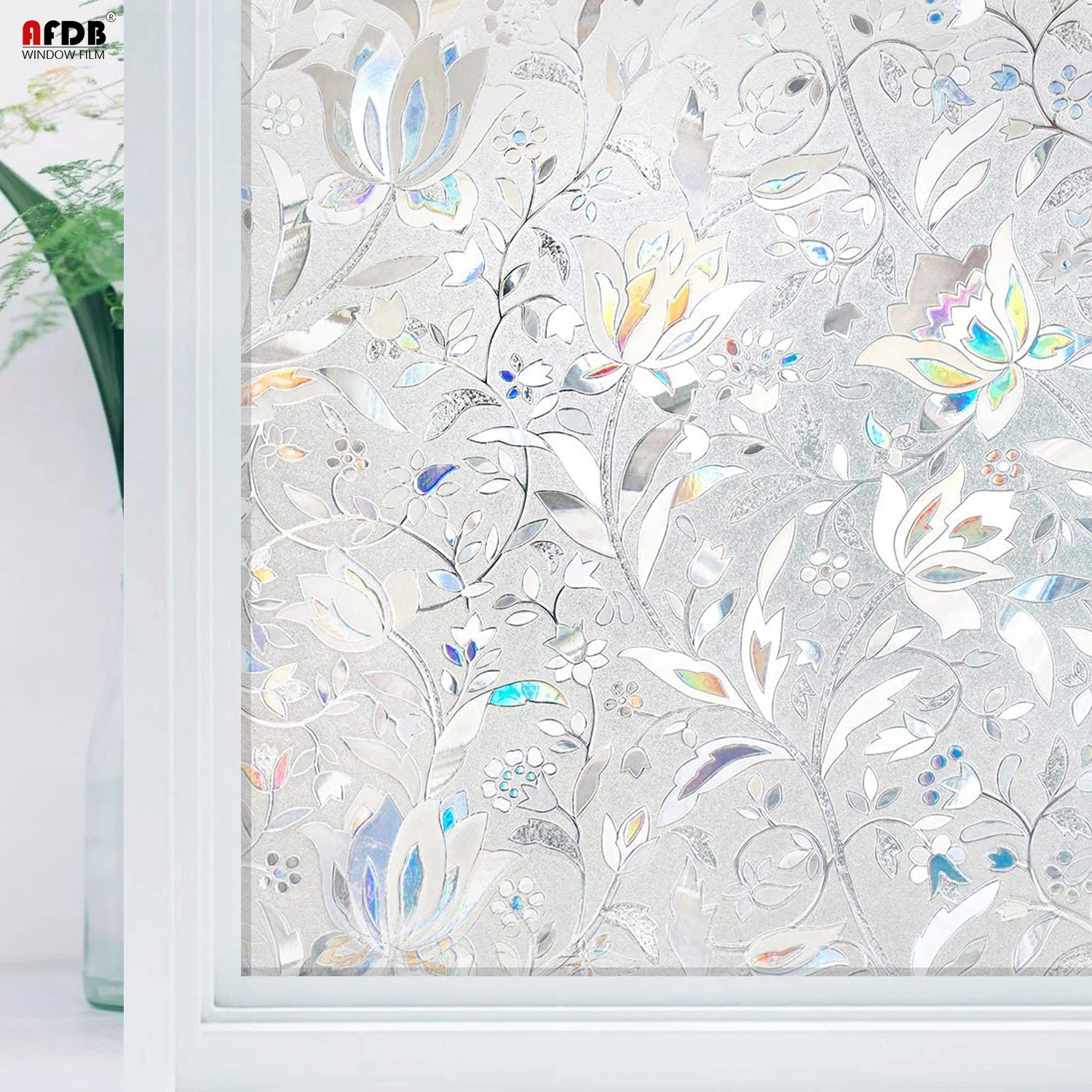 Afdb Window Film Privacy, Sun Blocking Removable Window Sticker