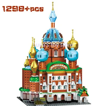 

City Street View Architecture St. Petersburg Building Block Model Brick Children's Toy Birthday Gift Collection Building Block