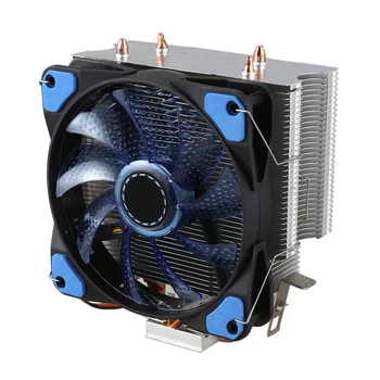 

DELEFUN CPU Cooler 2 Pure Copper Heat Pipe Cooling Tower Cooling System 12cmCPU Cooling Fan CPU Radiator ForFor AMD