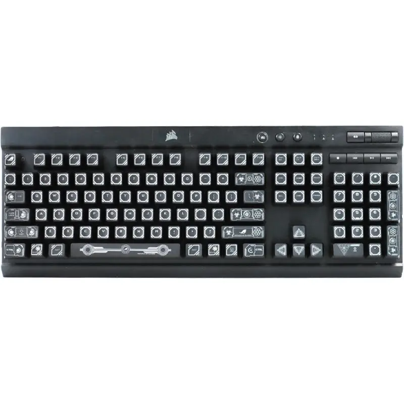 RGB 104 Keycaps ANSI Layout OEM ABS Source Code Shot Keycap с подсветкой для Corsair K70 K65 K95 механическая