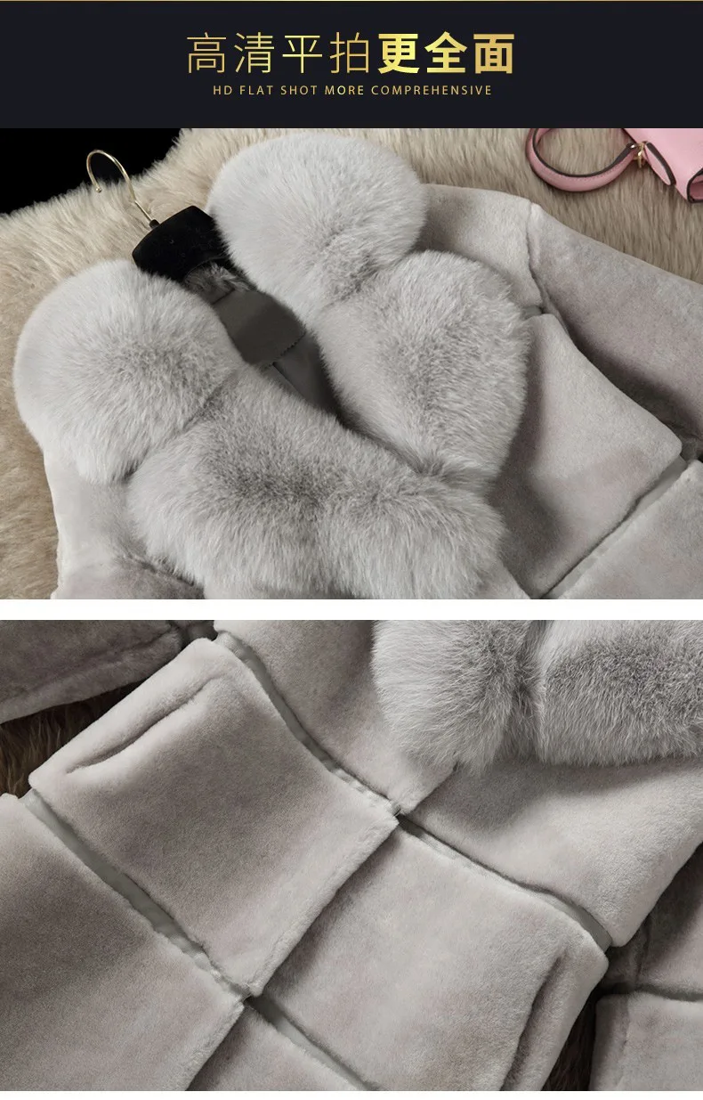 Winter Women High Quality Faux Rabbit Fur Coat Luxury Long Fur Coat Loose Lapel OverCoat Thick Warm Plus Size Female Plush Coats