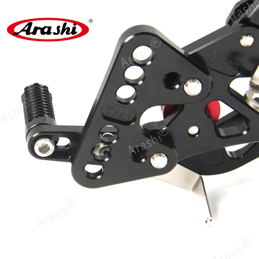 Arashi для SUZUKI GSXR1000 2005 2006 CNC Rider Rearset регулируемые Подножки GSX-R1000 GSXR 1000 05 06 черный