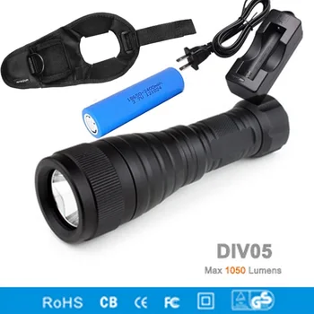 

Brinyte DIV05 LED Diving Light CREE XML2 1000lm LED Scuba Diving Torch Diving Flashlight 200M Underwater Lamp + battery charger