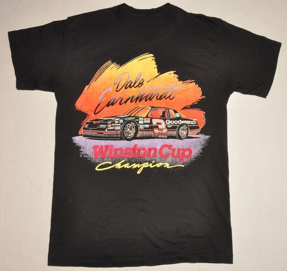 Foshion Mon Vintage Noscor Winston Cup Chompion Intimidotor Tour Grophic футболка классная Tops |