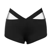 Модные бег женщины Спорт Шорты Для Йоги дышащая однотонная цветная Сетка Пряжа сшивание быстросохнущие беговые шорты для тренажерного зала