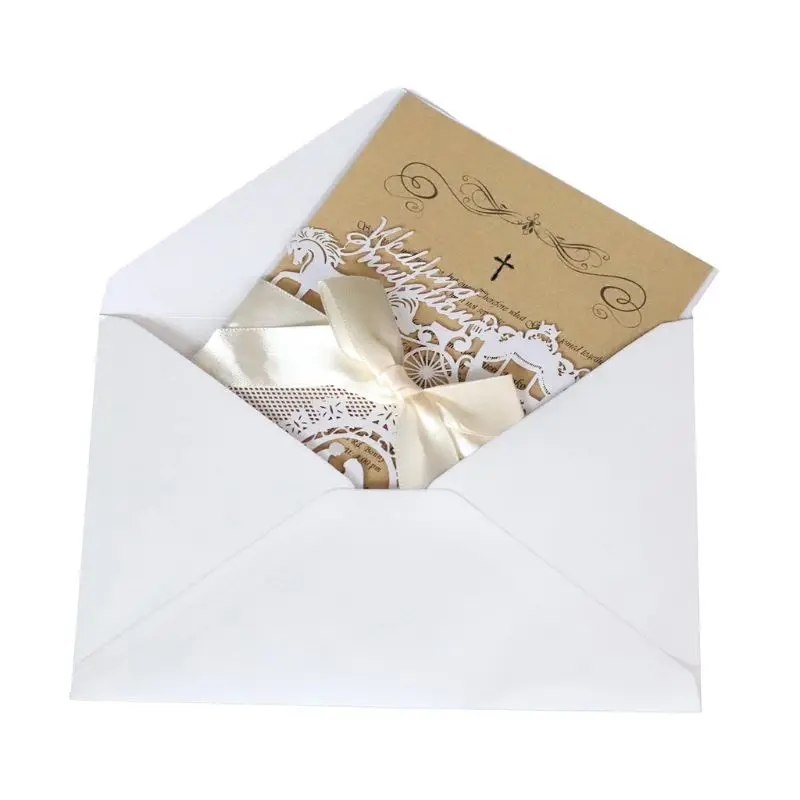  20 Pcs European Style Wedding Invitation Cards with Envelopes Kits Party Supply - 4.00049E+12