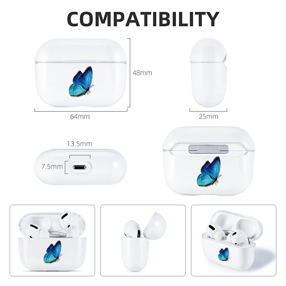 Case For AirPods 2 3 1 Case Cover AirPods Pro Coque Wireless headphones Transparent TPU Soft Cover Air Pods Pro 2 3 Funda Capa 3