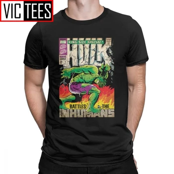 

The Incredible Hulk King Size Special #1 Tshirt for Men Funny Cotton Tshirt Print Camisas Hombre Oversized