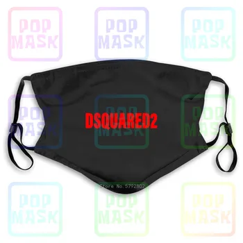

Dust Mask with Filter New Dsq2 Printed Crew Reg To Slim Fitblack Printed Washable Reusable Mask