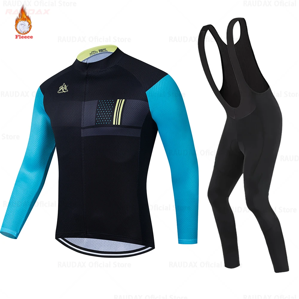 Raudax 2023 Winter Warm Cycling Clothing Team Cycling Jackets Thermal