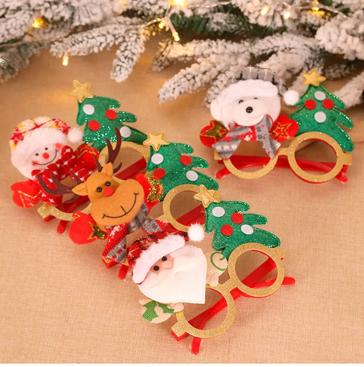 QIFU Санта Клаус снеговик лося рождественские очки Рождественская вечеринка украшения Рождественские подарки спрос среди детей Navidad год