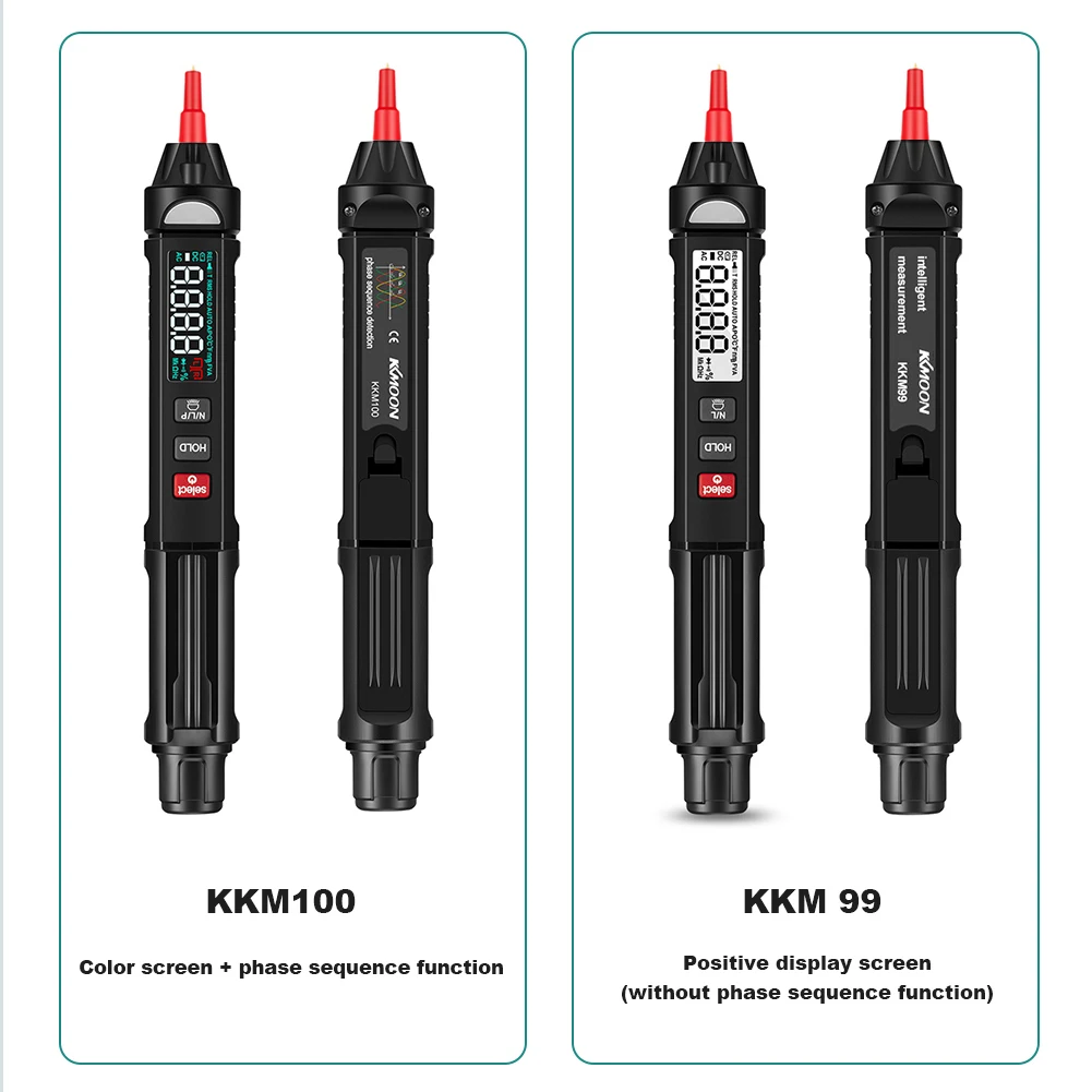 KKMoon kkm99/kkm100 Digital Multimeter Large Screen High Definition 1Hz~10MHz Mini Portable Intelligent AC/DC Multimeter Tester