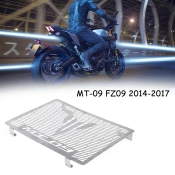 

For Yamaha MT-09 FZ09 FZ-09 FZ 09 2014 2015 2016 2017 Motorcycle Radiator Grille Cover Guard Protector Black Stainless Steel