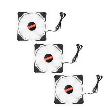 

COOLMOON Computer Case PC Cooling Fan RGB Adjust LED 120mm Quiet New computer Cooler Cooling RGB Case Fan For CPU (3 Pcs)