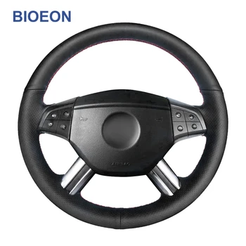 

Hand Stitch Black PU Artificial Leather Car Steering Wheel Cover for Mercedes-Benz W164 M-Class ML350 ML500 X164 GL-Class GL450